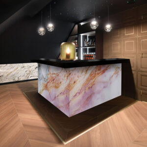 Onyx stenen barbalie met achtergrondverlichting